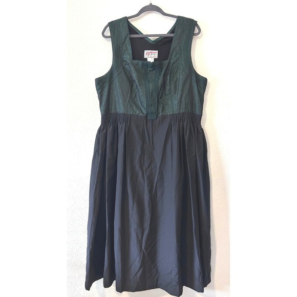 Dresses & Skirts - Folk Vintage Nordic Bergland Tracht Maxi Sleeveless Dirndl SZ 52 (XXL/3XL)